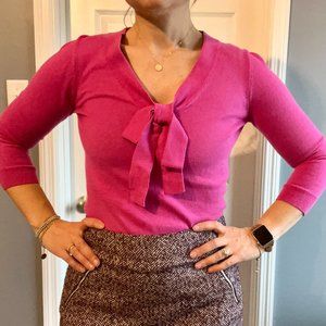 J. Crew Bow V-neck Sweater - Size XS